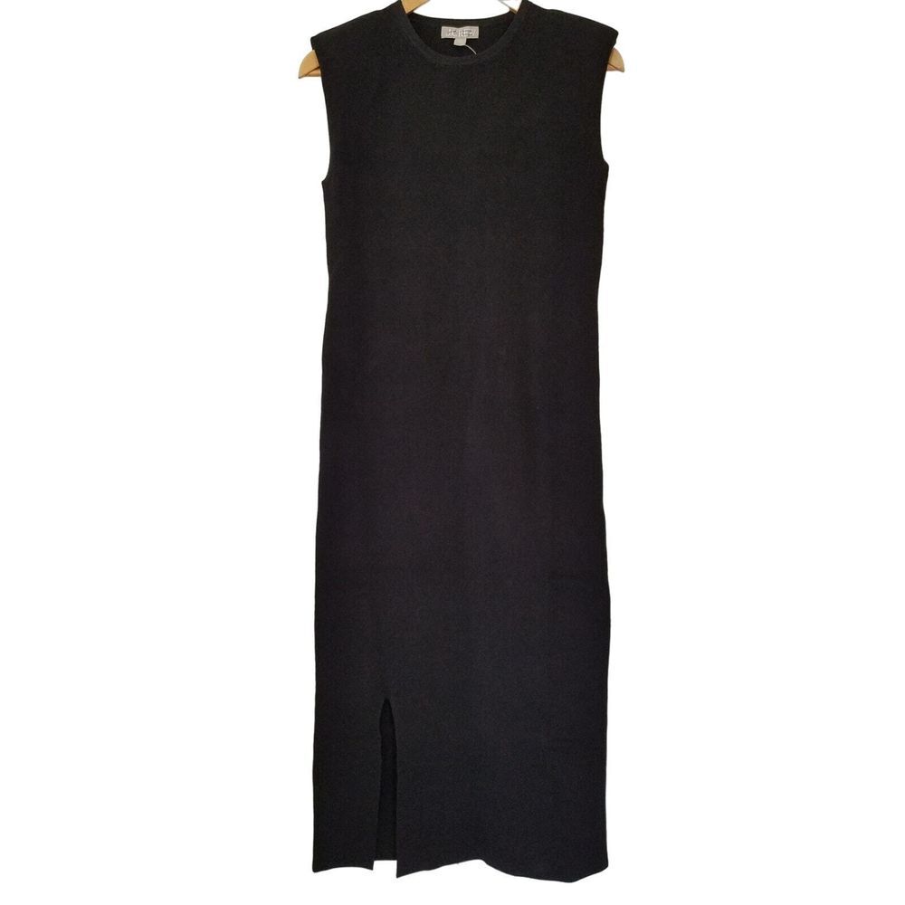 J. Crew Sleeveless Sweaterdress Stretch Viscose Blend Small Black NWT $148 BY501